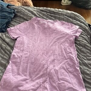 J. Crew Lavender Short Sleeve Tee